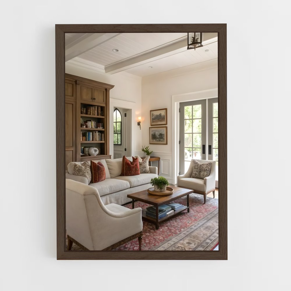 ap-living room-5 cadre Bois foncé