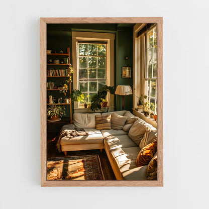 ap-living room-8 cadre Bois clair