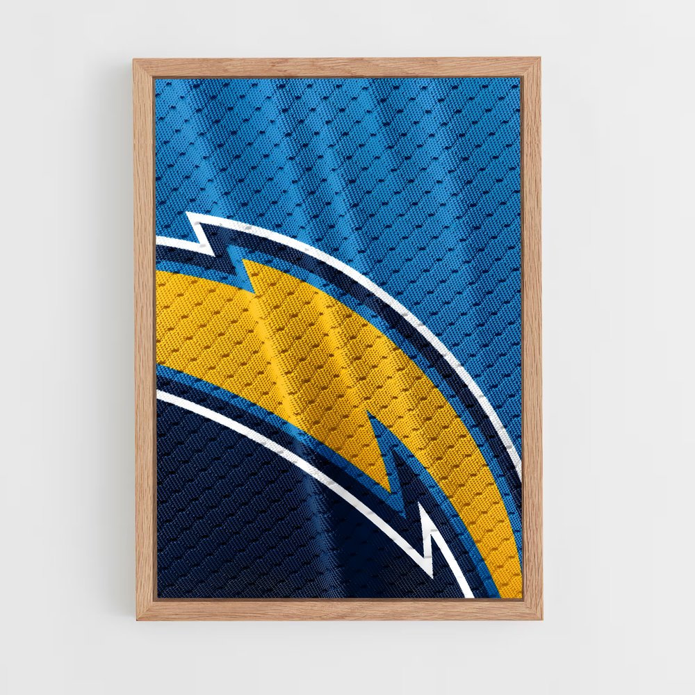 ap-los angeles chargers-2 cadre Bois clair
