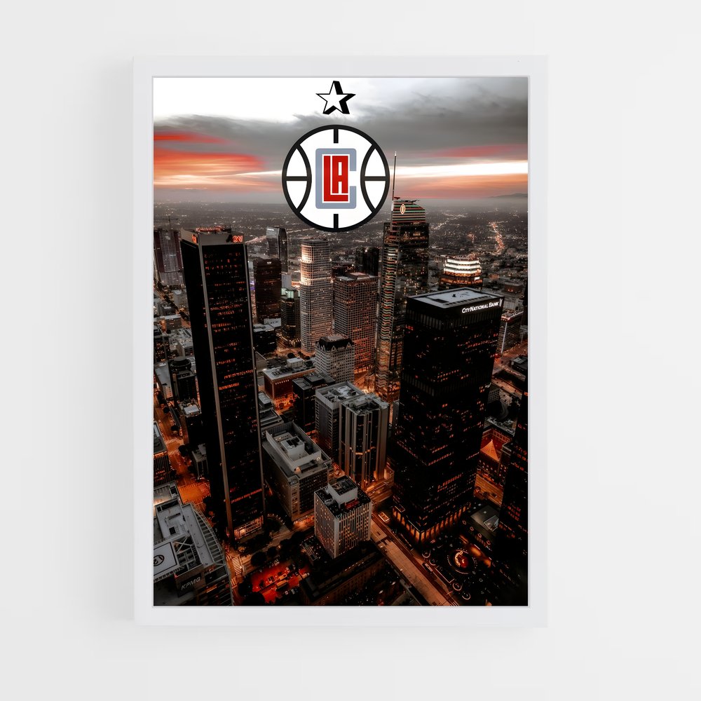 ap-los angeles clippers-6 cadre Blanc