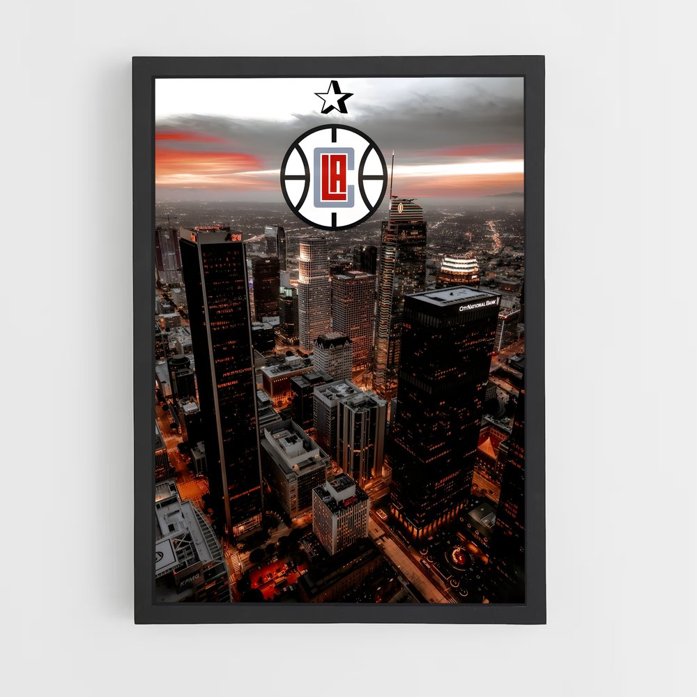 ap-los angeles clippers-6 cadre Noir