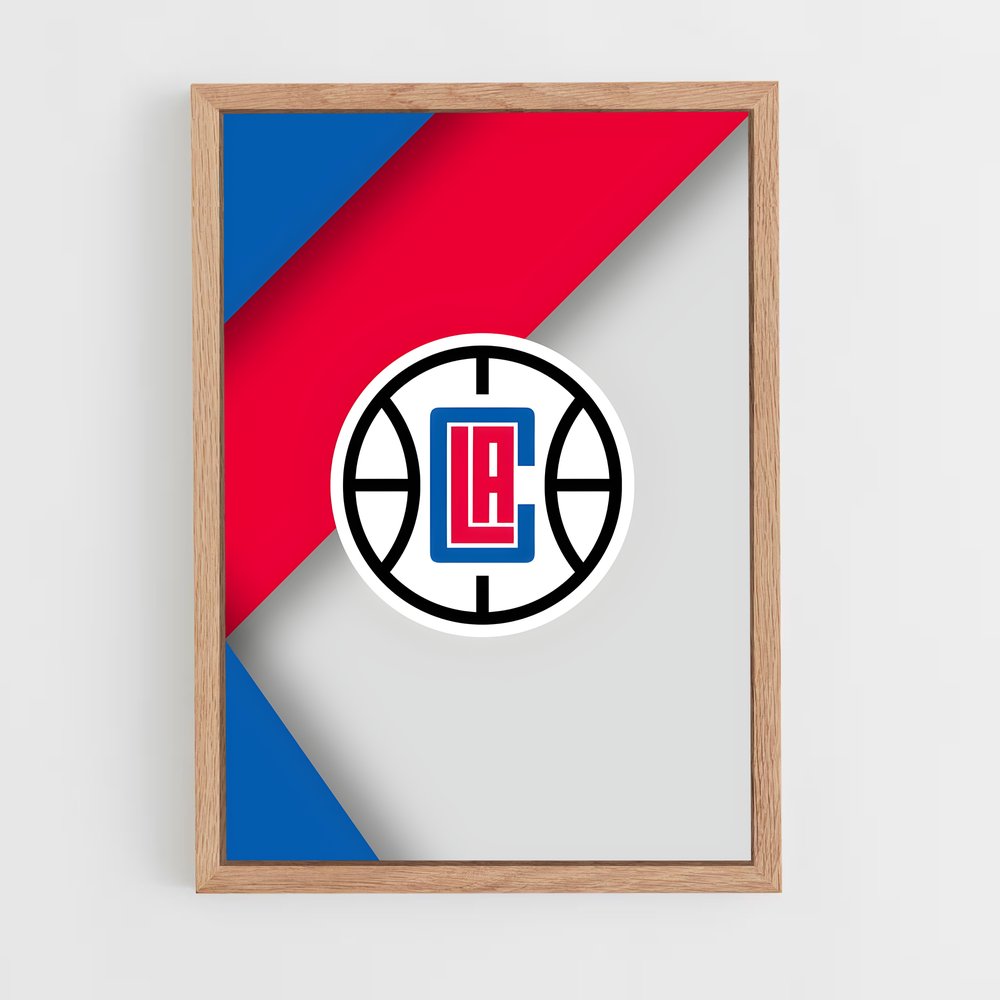 ap-los angeles clippers-7 cadre Bois clair