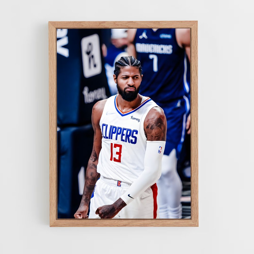 ap-los angeles clippers-8 cadre Bois clair