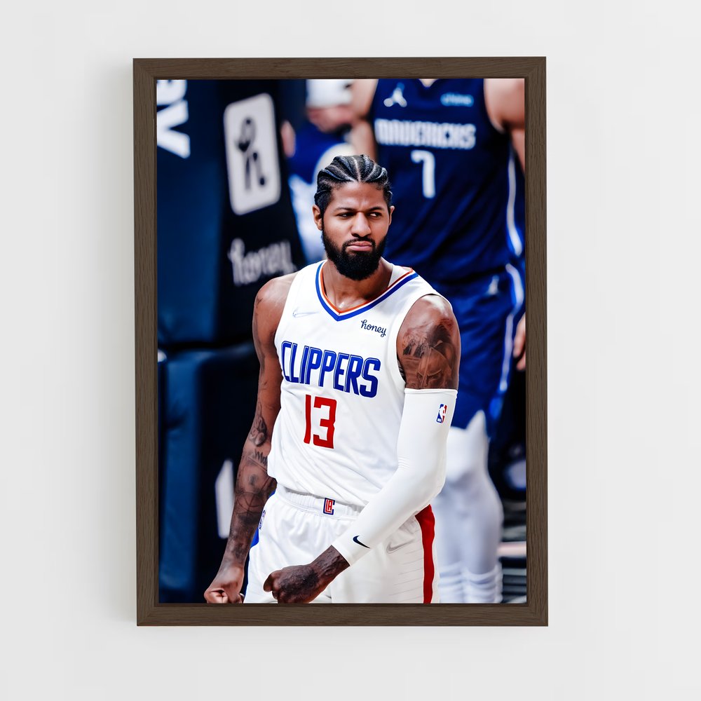 ap-los angeles clippers-8 cadre Bois foncé