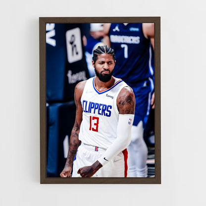 ap-los angeles clippers-8 cadre Bois foncé