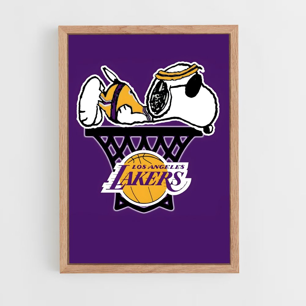ap-los angeles lakers-1 cadre Bois clair