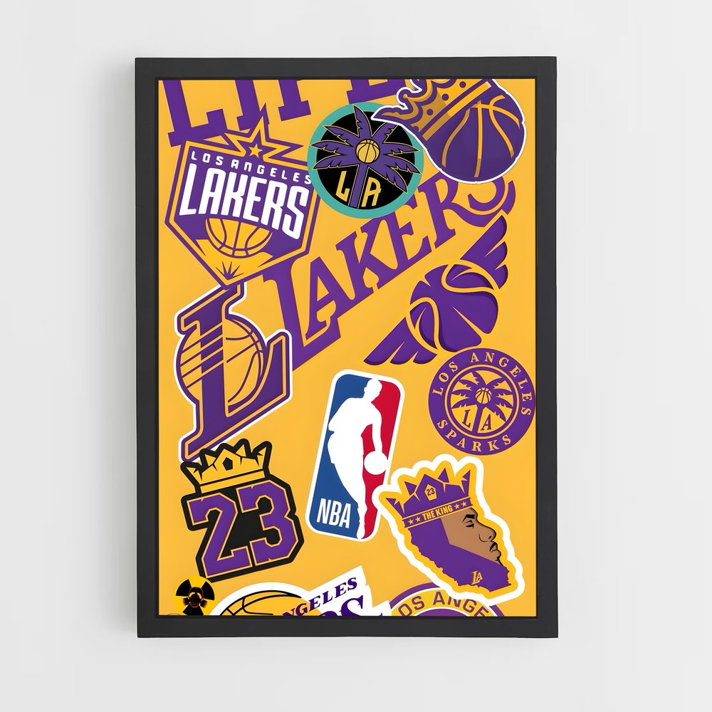 ap-los angeles lakers-2 cadre Noir