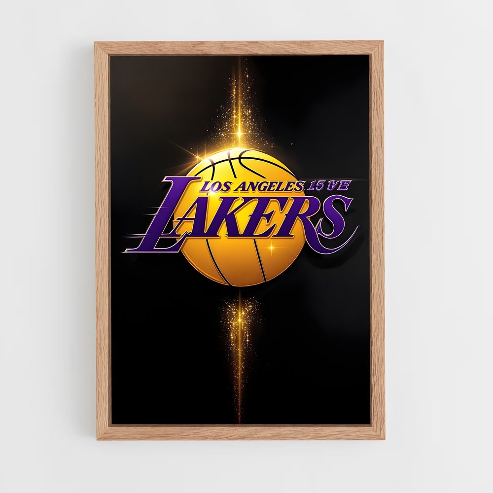 ap-los angeles lakers-3 cadre Bois clair
