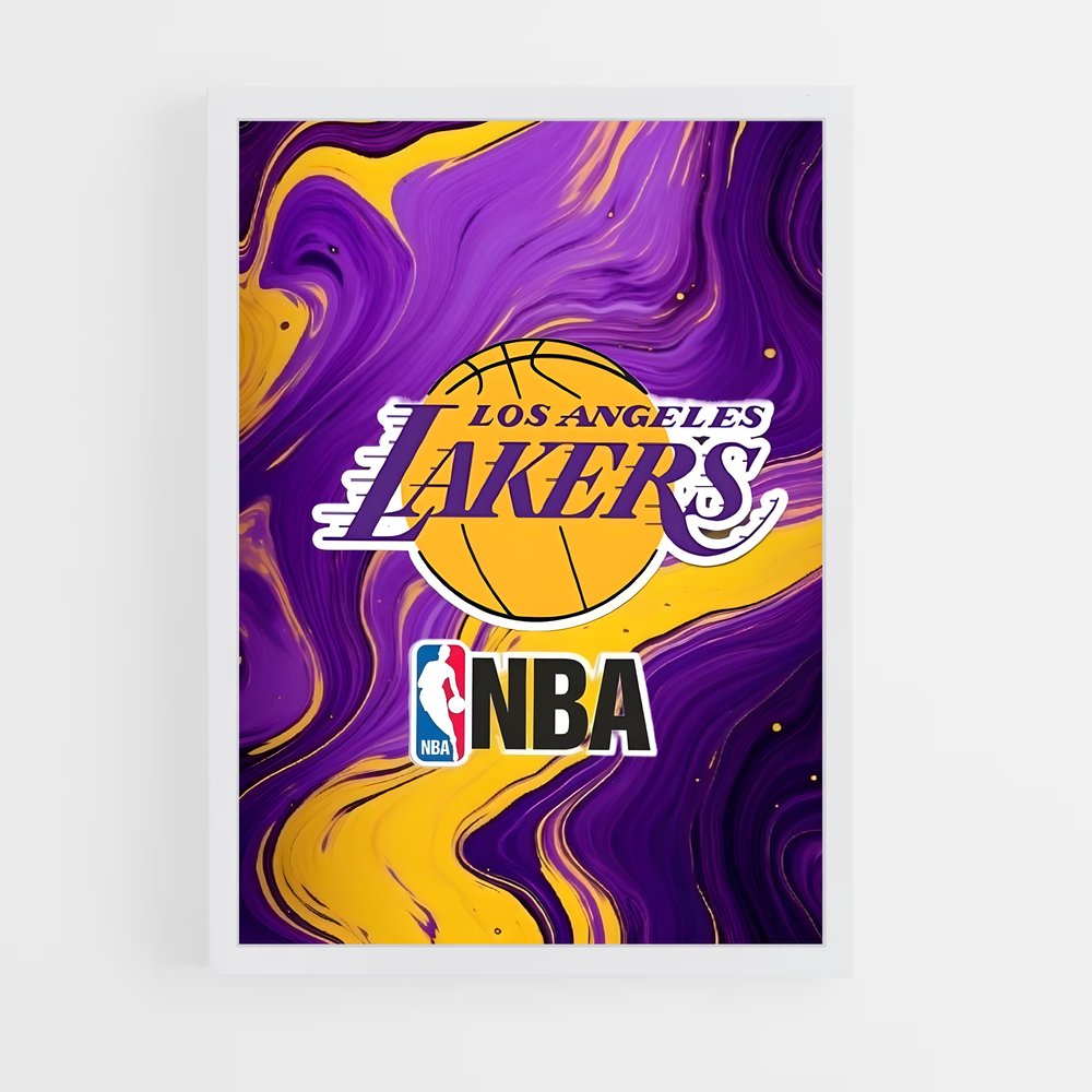 ap-los angeles lakers-8 cadre Blanc