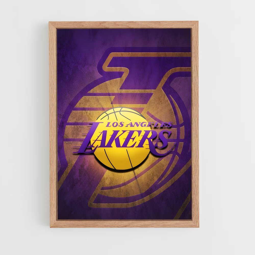 ap-los angeles lakers-9 cadre Bois clair