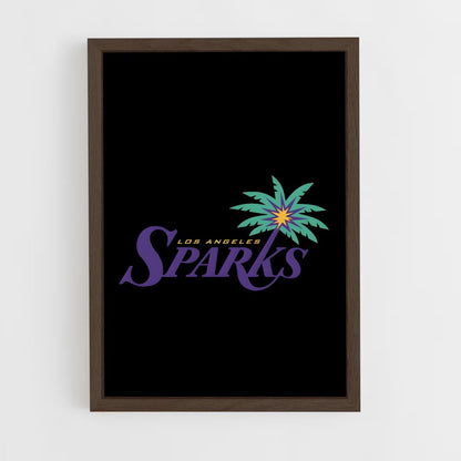 ap-los angeles sparks-4 cadre Bois foncé