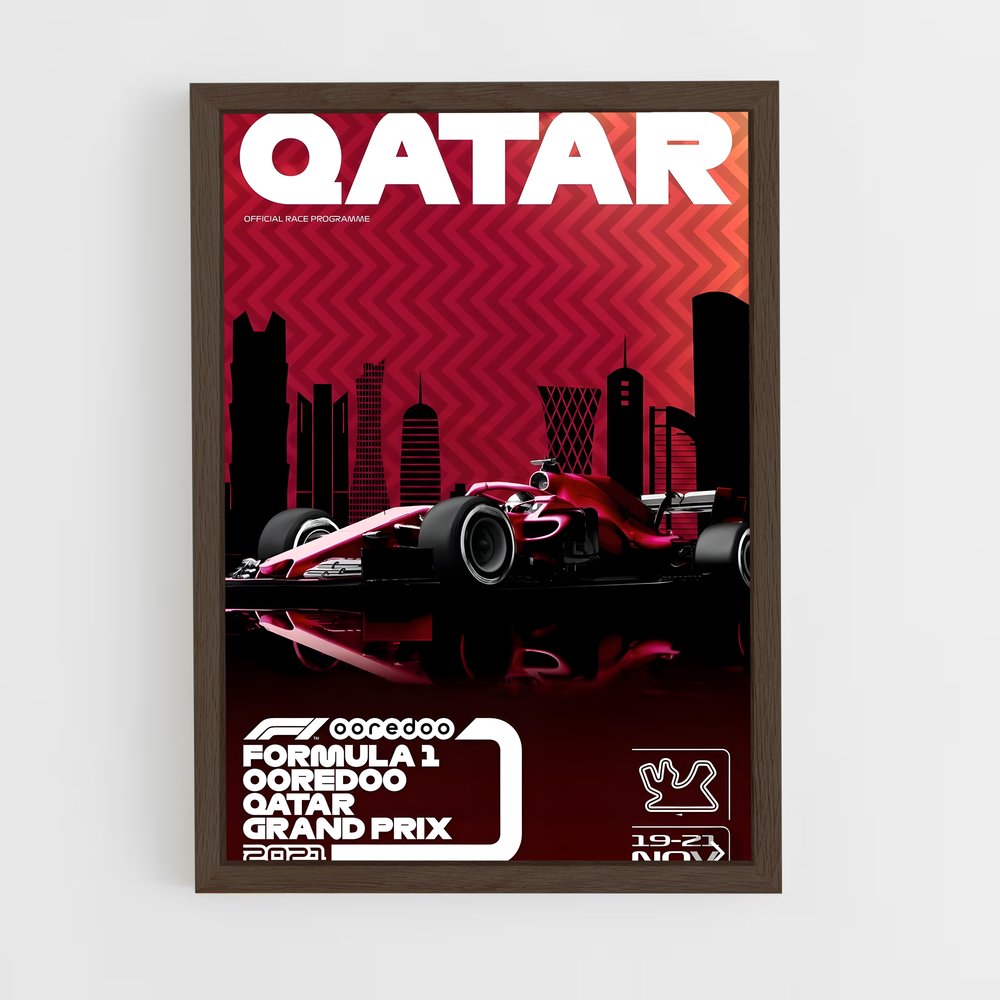 ap-losail international circuit qatar-1 cadre Bois foncé