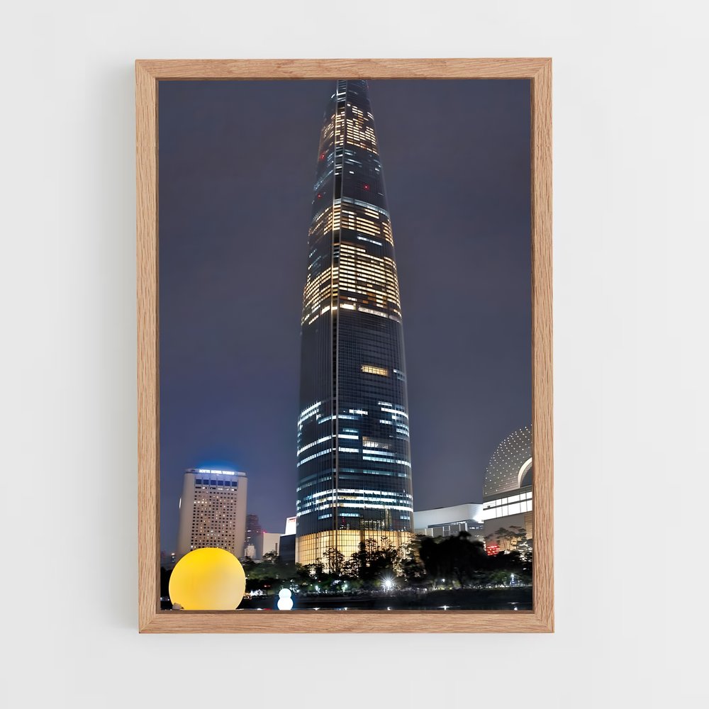 ap-lotte world tower-7 cadre Bois clair