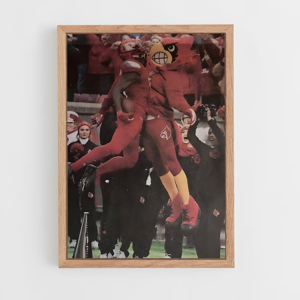 ap-louisville cardinals-2 cadre Bois clair