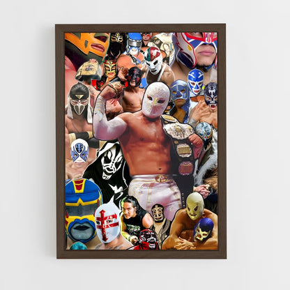 ap-lucha libre-5 cadre Bois foncé