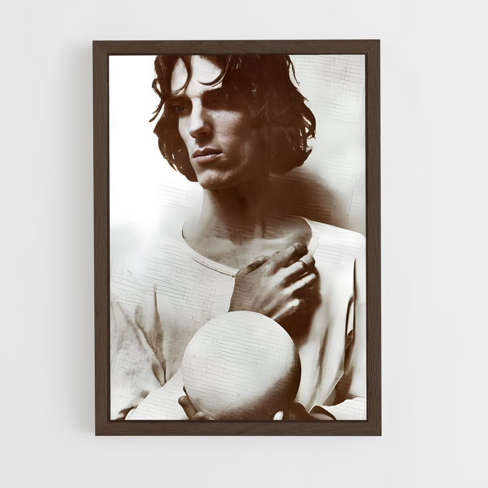 ap-luis alberto spinetta-5 cadre Bois foncé