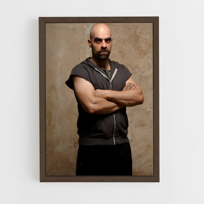 ap-luis tosar-9 cadre Bois foncé