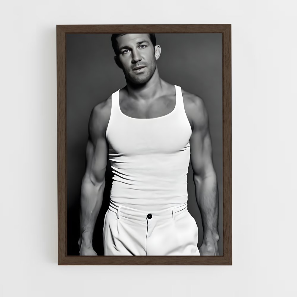 ap-luke rockhold-3 cadre Bois foncé