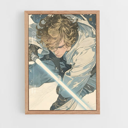 ap-luke skywalker-1 cadre Bois clair