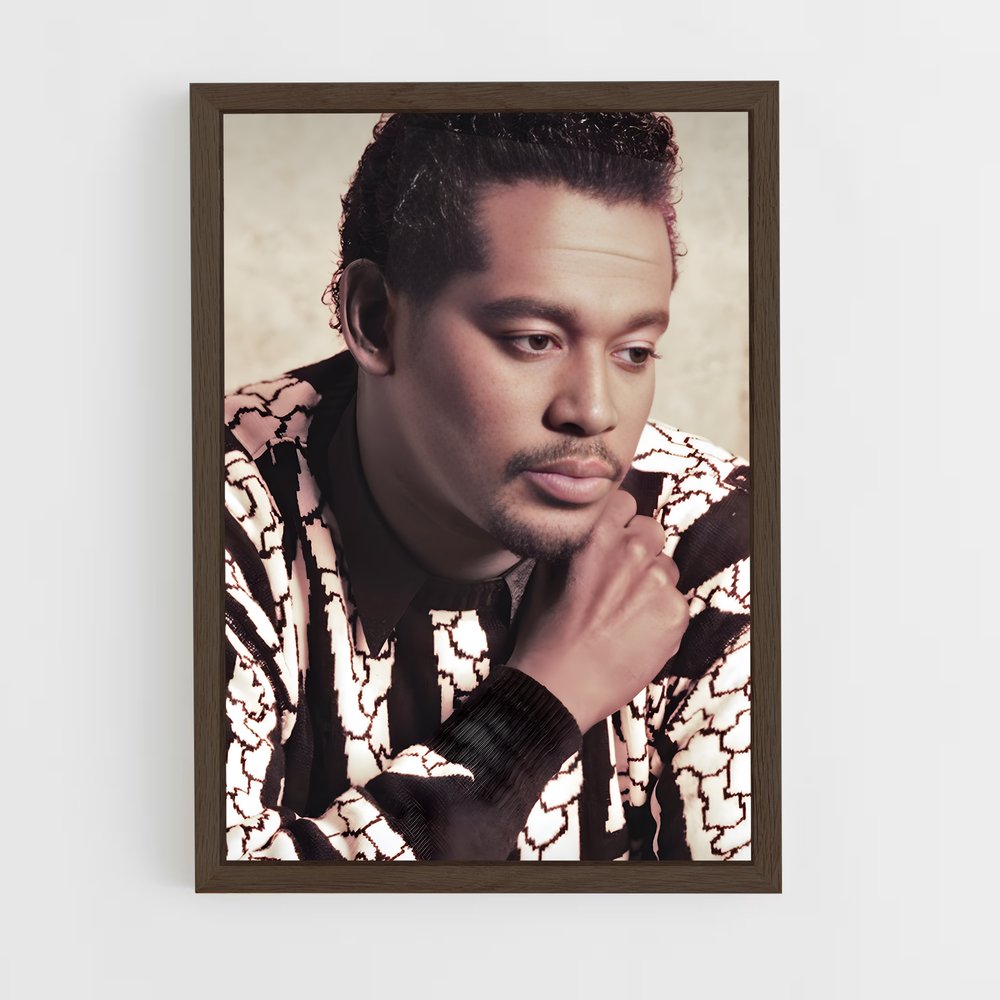 ap-luther vandross-5 cadre Bois foncé
