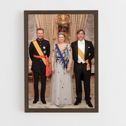 ap-luxembourg royal family-1 cadre Bois foncé