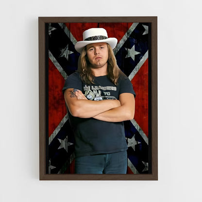 ap-lynyrd skynyrd-6 cadre Bois foncé