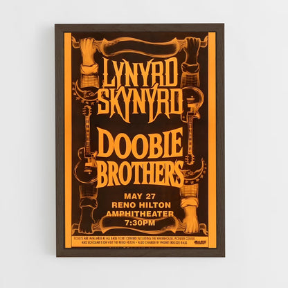 ap-lynyrd skynyrd-7 cadre Bois foncé