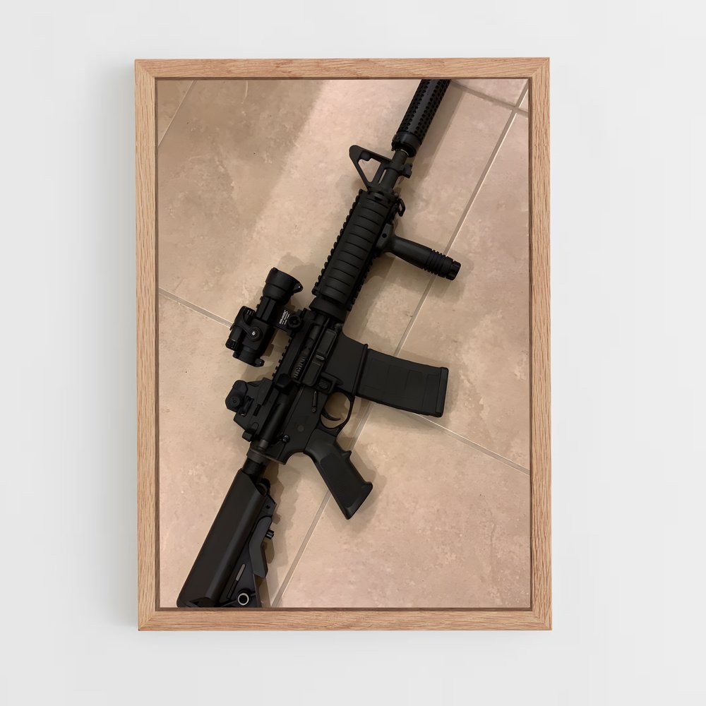 ap-m4 carbine-1 cadre Bois clair