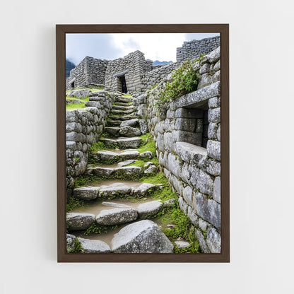 ap-machu picchu-3 cadre Bois foncé
