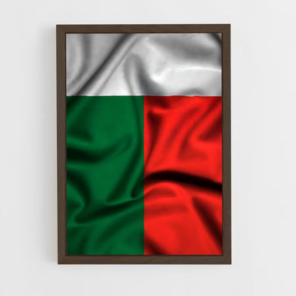 ap-madagascar flag-1 cadre Bois foncé
