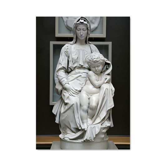 Poster Madonna and child michelangelo 20043