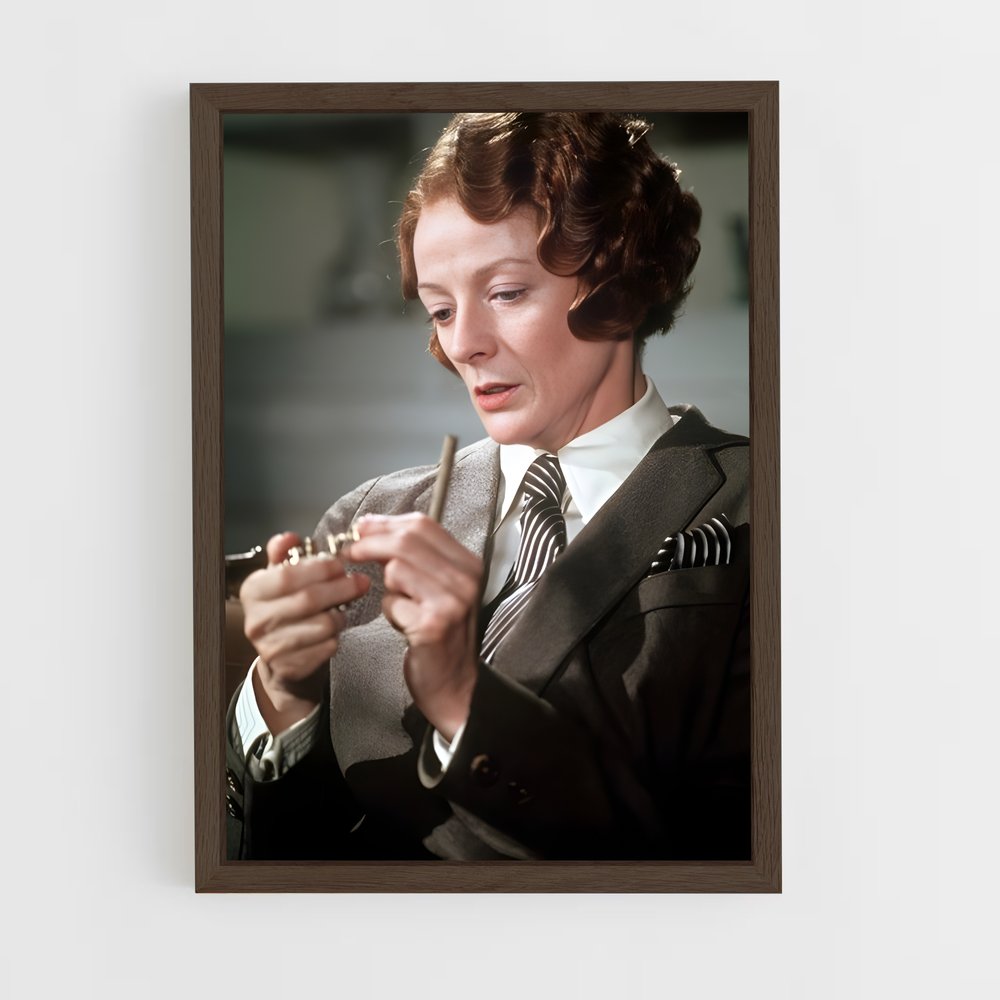 ap-maggie smith-3 cadre Bois foncé