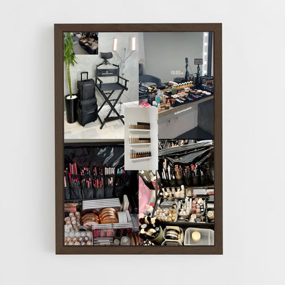 ap-makeup artist-11 cadre Bois foncé