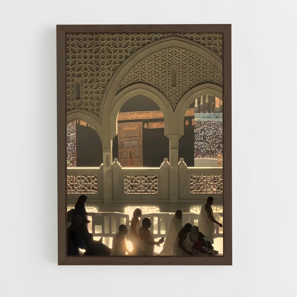 ap-makkah-15 cadre Bois foncé