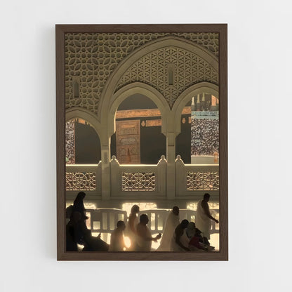 ap-makkah-15 cadre Bois foncé