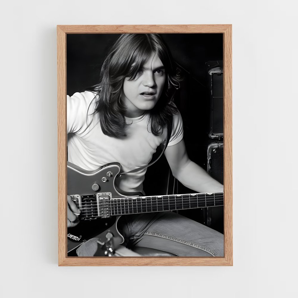 ap-malcolm young-1 cadre Bois clair