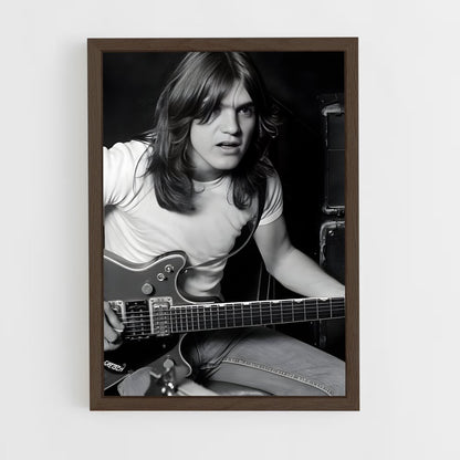ap-malcolm young-1 cadre Bois foncé