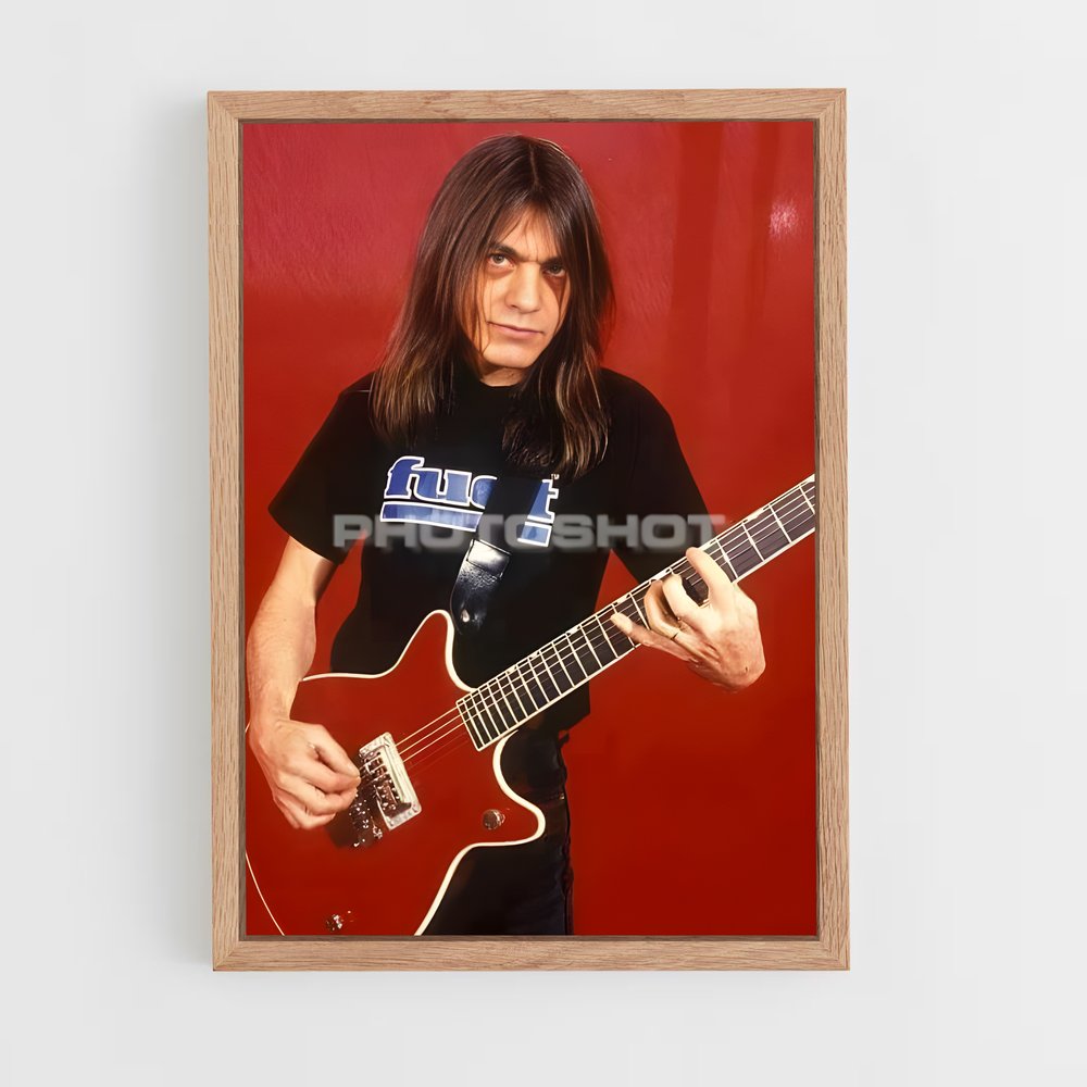 ap-malcolm young-2 cadre Bois clair