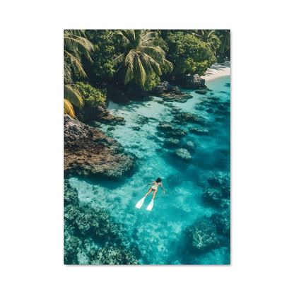 Poster Plongée Paradisiaque