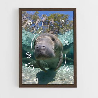 ap-manatee-4 cadre Bois foncé
