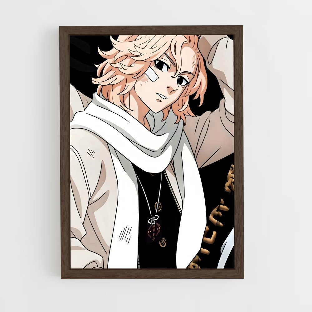ap-manjiro sano-7 cadre Bois foncé