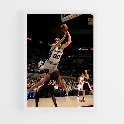 ap-manu ginobili-8 cadre Blanc