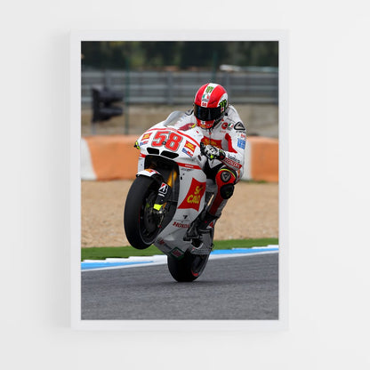 ap-marco simoncelli-4 cadre Blanc