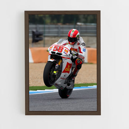 ap-marco simoncelli-4 cadre Bois foncé