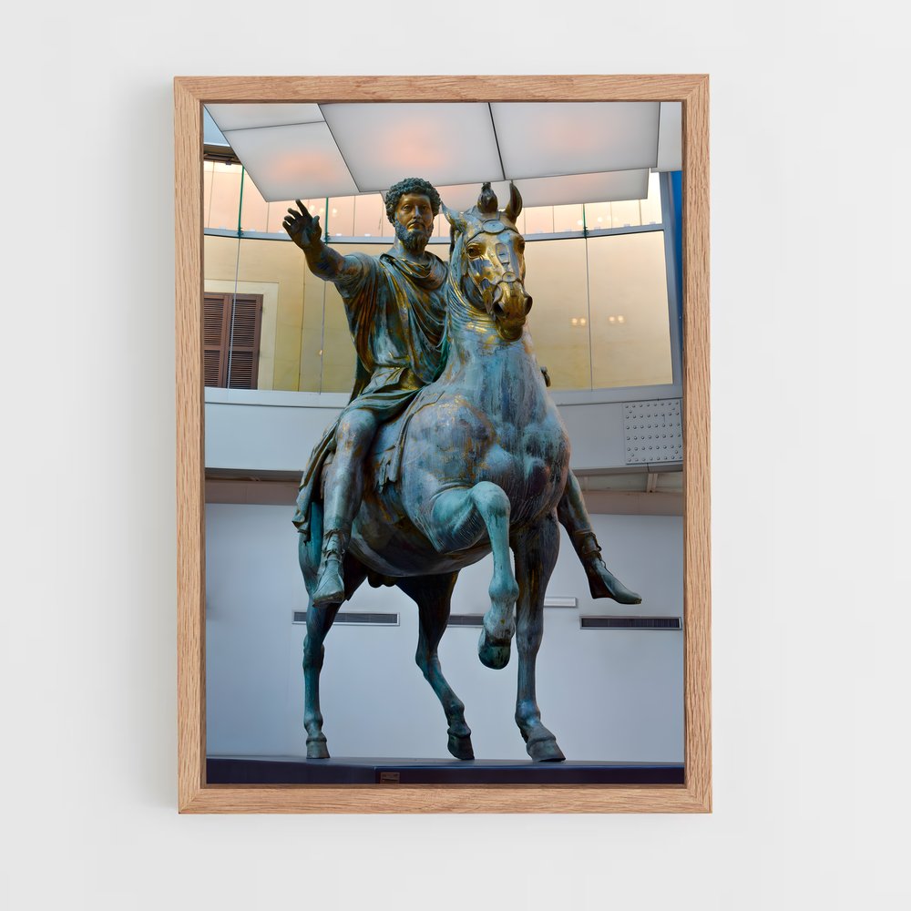 ap-marcus aurelius equestrian-2 cadre Bois clair