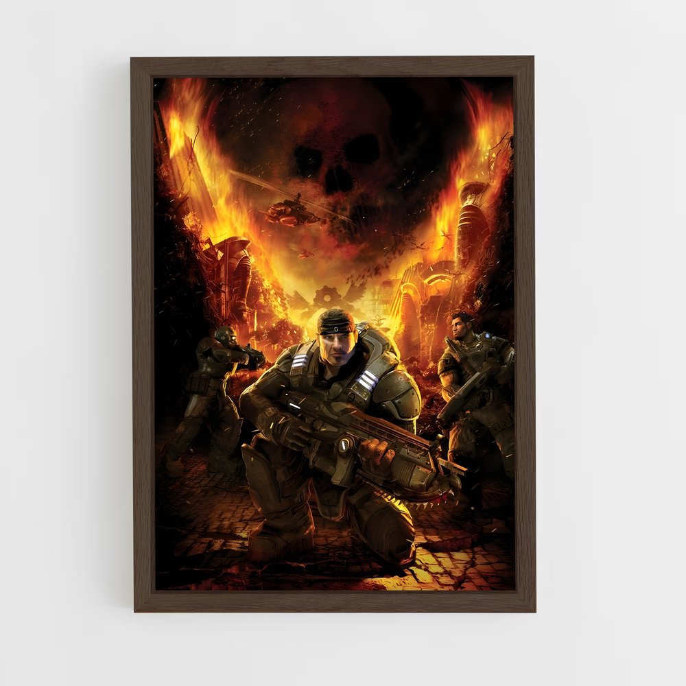 ap-marcus fenix-7 cadre Bois foncé