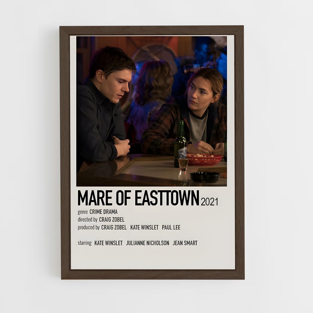 ap-mare of easttown-3 cadre Bois foncé