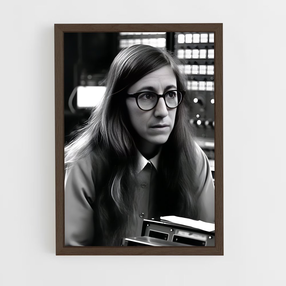 ap-margaret hamilton-1 cadre Bois foncé