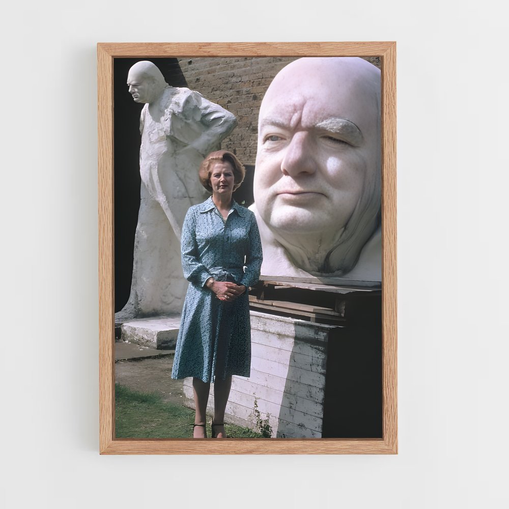 ap-margaret thatcher-3 cadre Bois clair