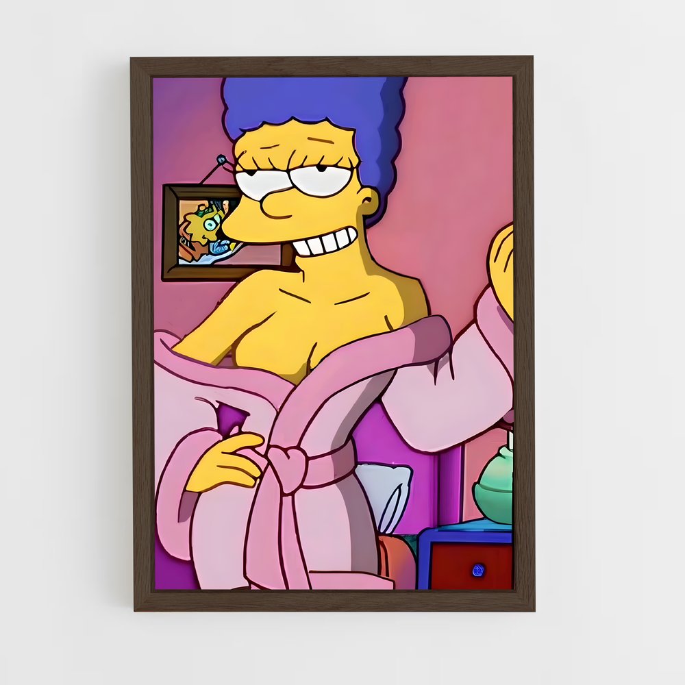 ap-marge simpson-4 cadre Bois foncé